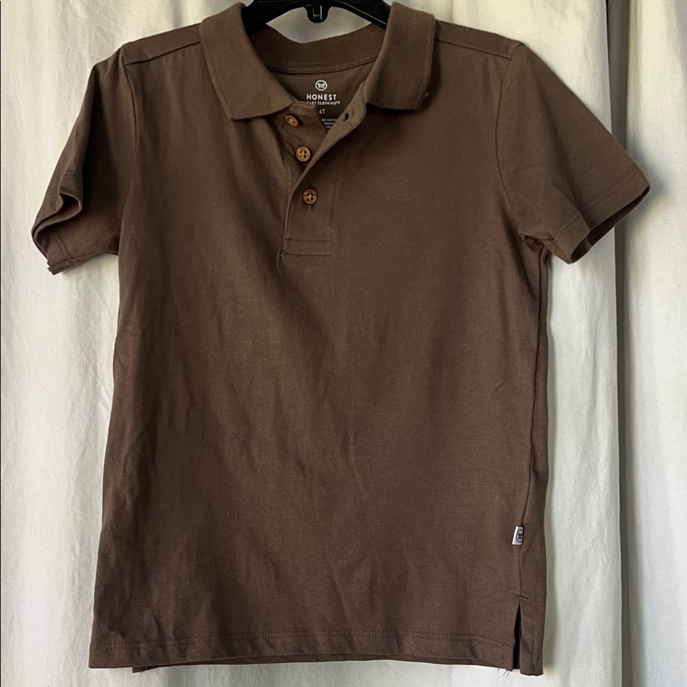 The Honest Company Chocolate Polo Shirt